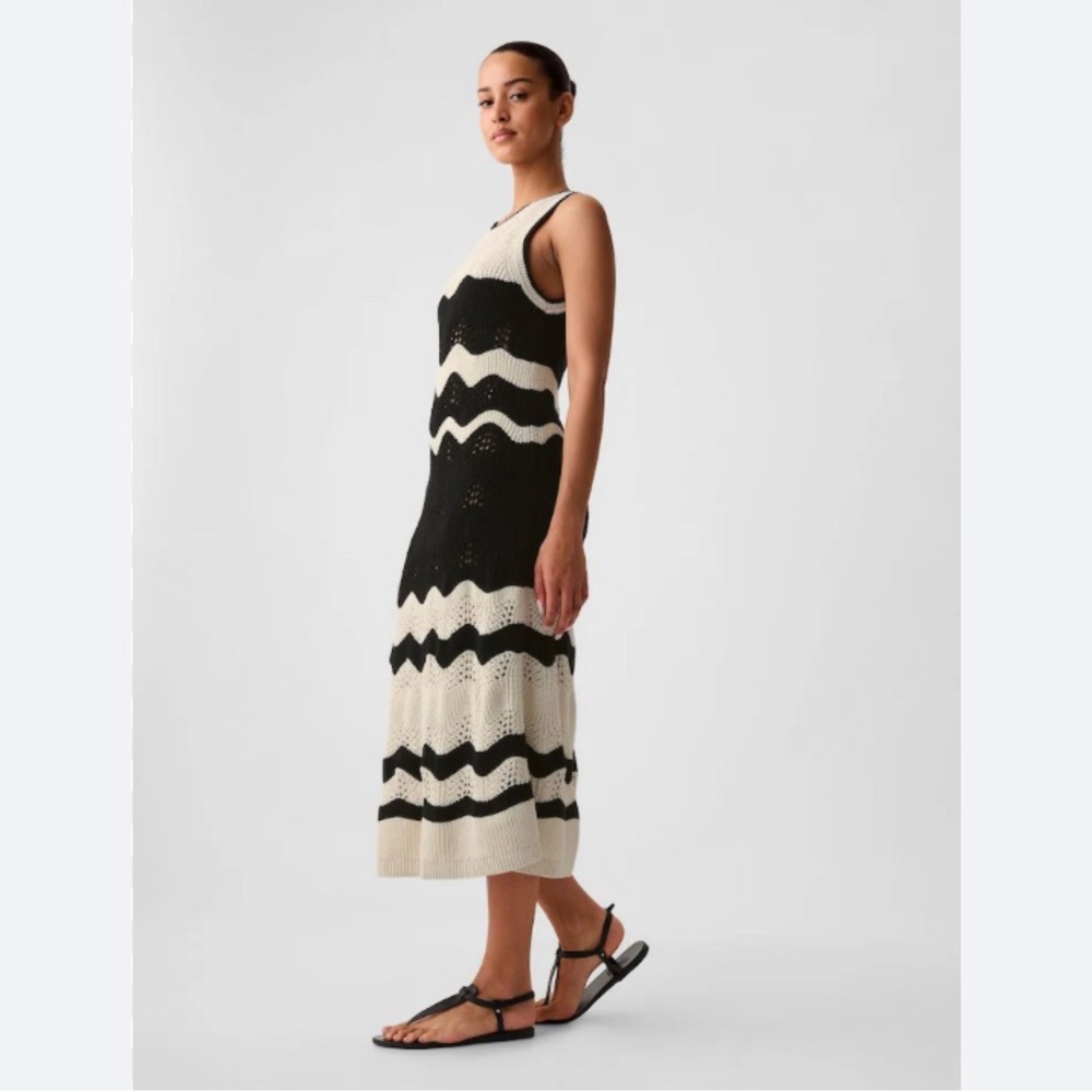 Gap Cotton Crochet Midi Dress